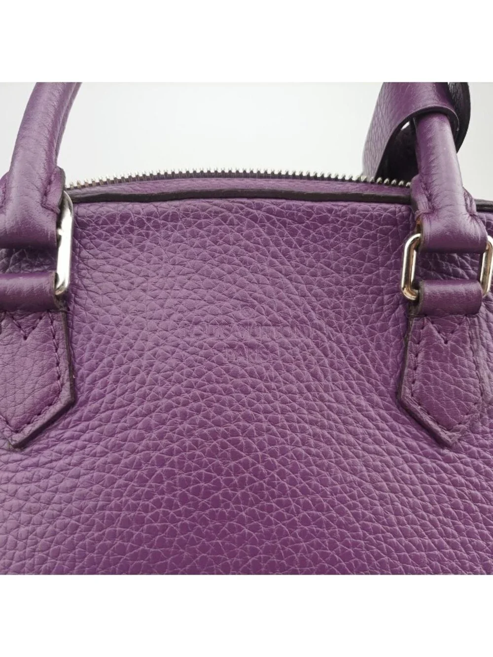 Louis Vuitton Parnascea Alma PM Violet Taurillon Leather Handbag